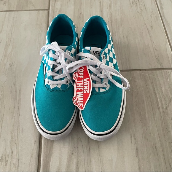 💫 SOLD 💫 🩵Checkerboard Blue Vans🩵 - Picture 2 of 7